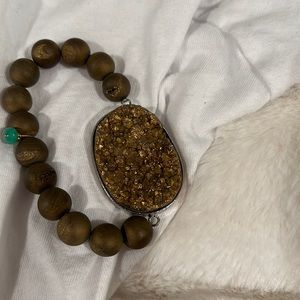 Brown stretchy bracelet